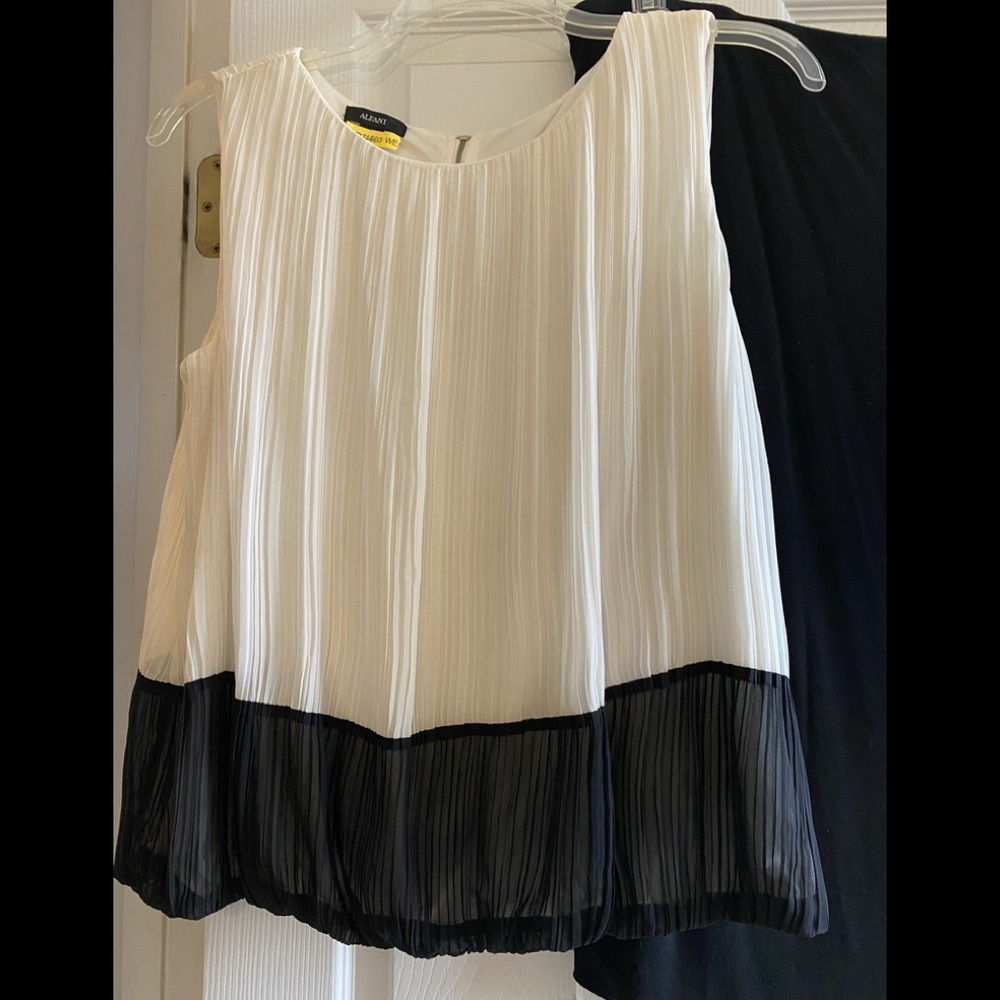 Alfani pleated blouse